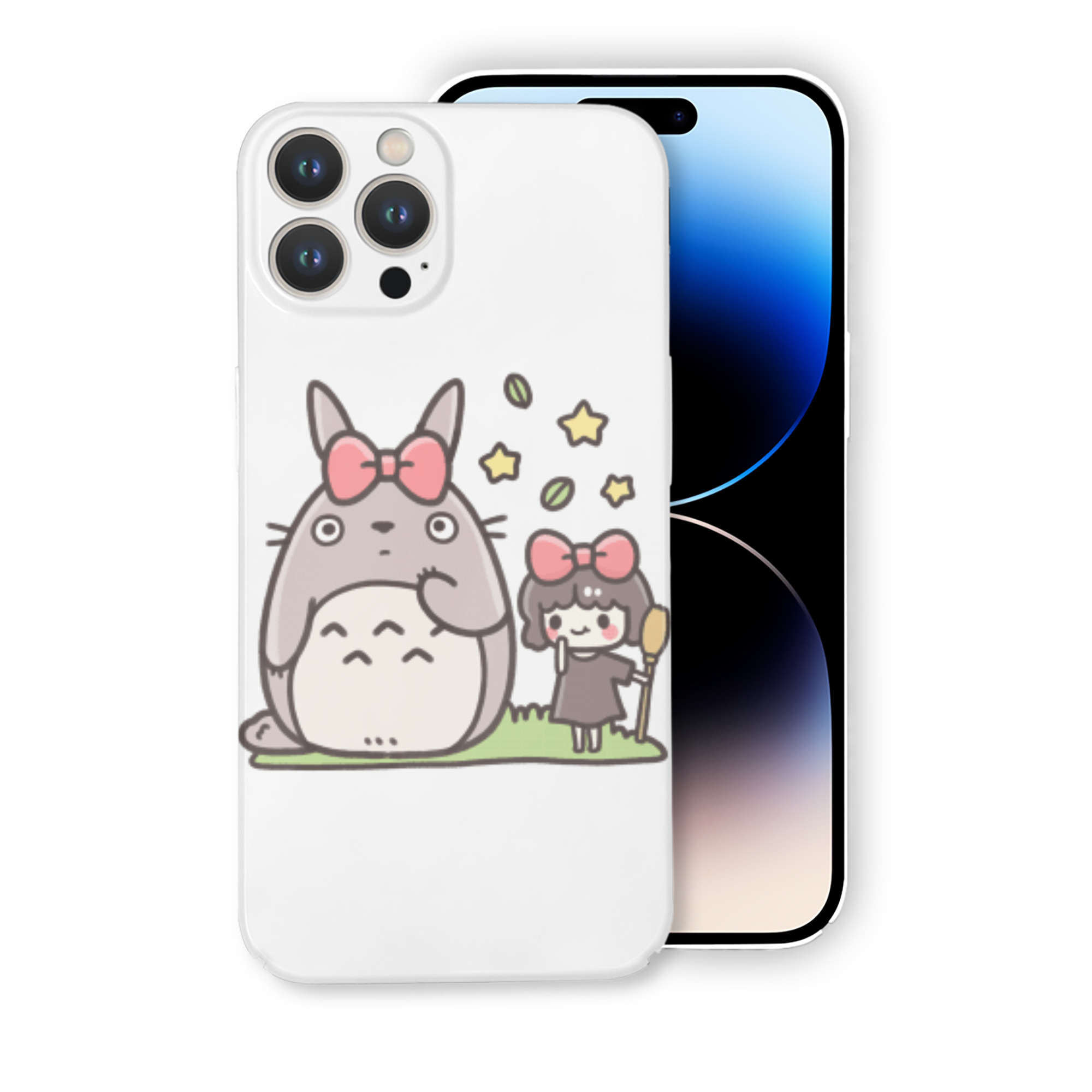（画像用） となりのトトロ 草壁メイ 草壁サツキ My Neighbor Totoro Satsuki Kusakabe Mei Kusakabe 【iPhone 14シリーズ対応】ハードケース